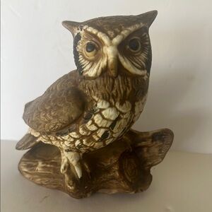 Brown Owl Figurine